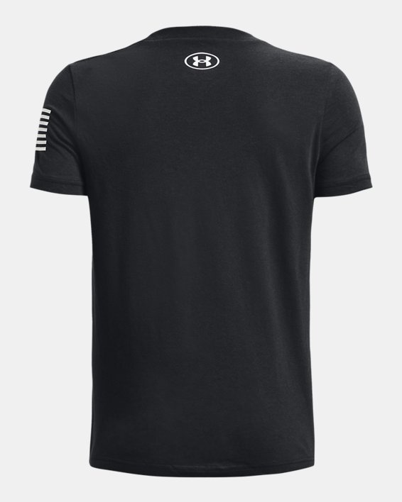 Boys' UA Freedom Logo T-Shirt, Black, pdpMainDesktop image number 1
